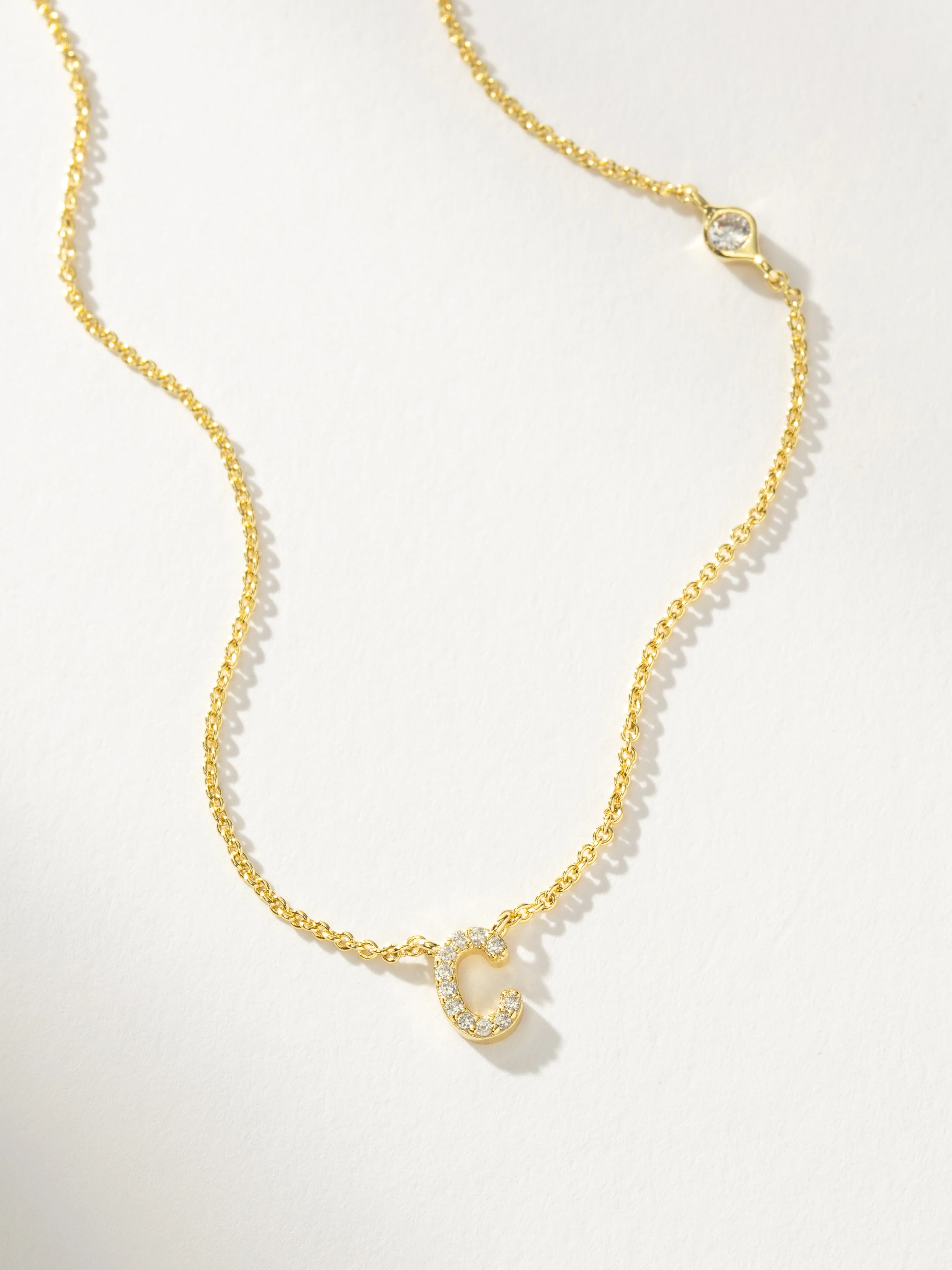 Pavé Initial Necklace - Image 5
