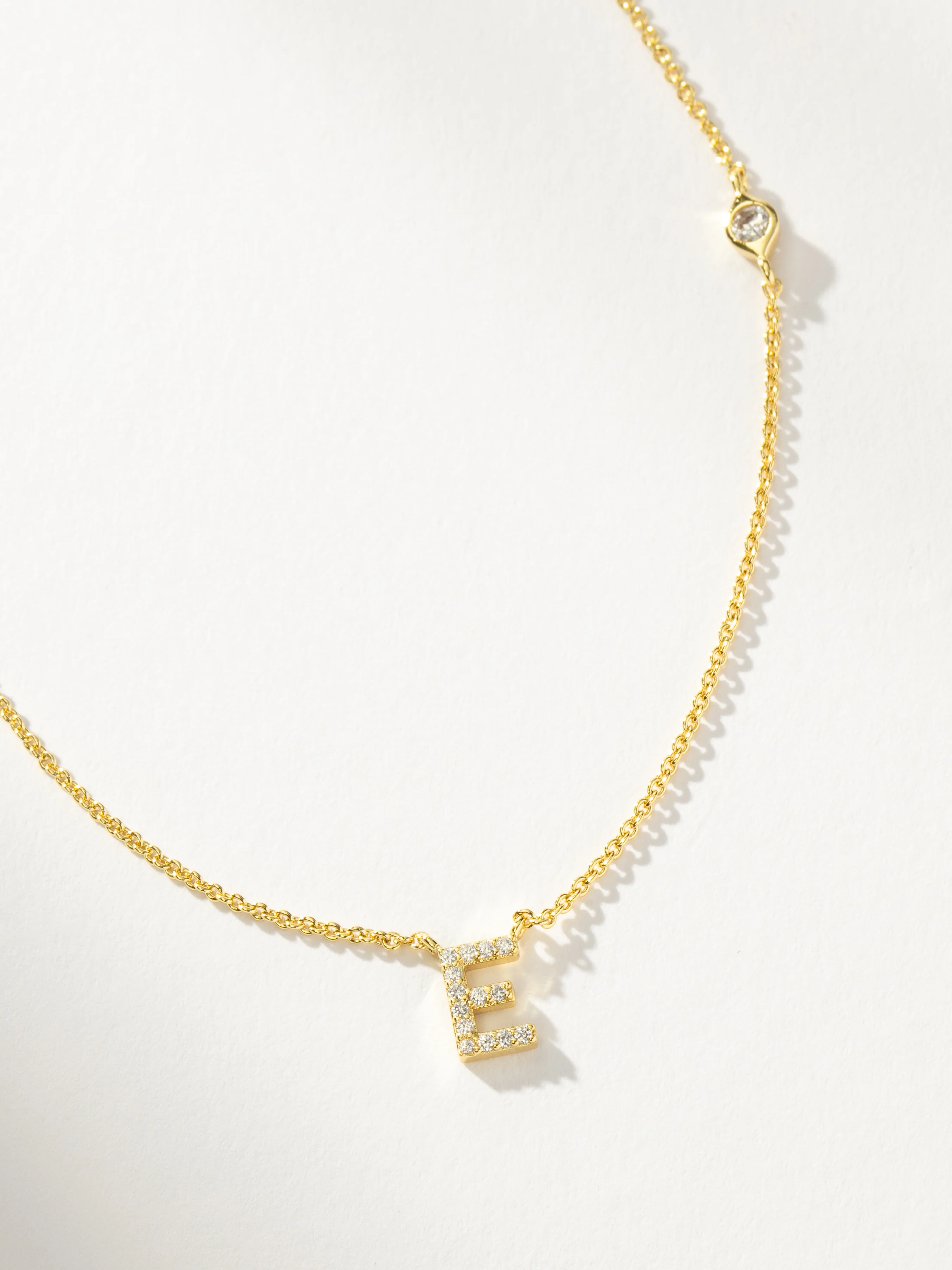 Pavé Initial Necklace - Image 7